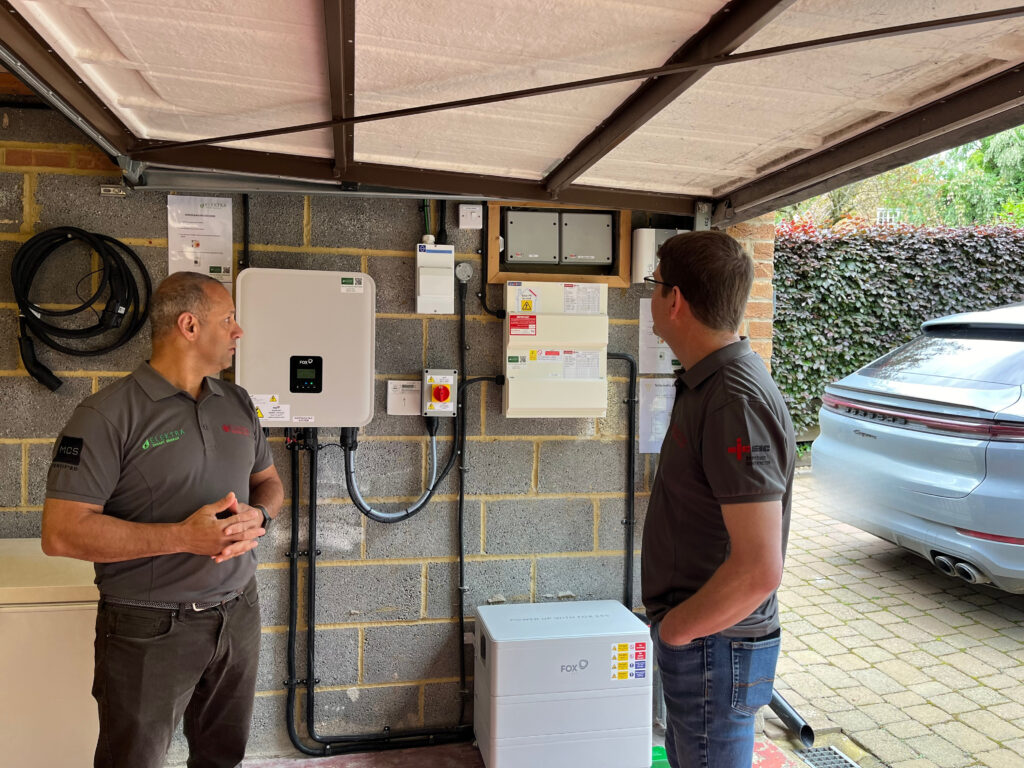 Elektra Smart Energy Team inspecting a solar PV installation
